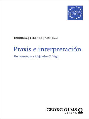 cover image of Praxis e interpretación